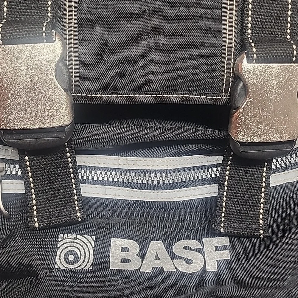 BASF Black Unisex Water-Resistant Quality Backpack